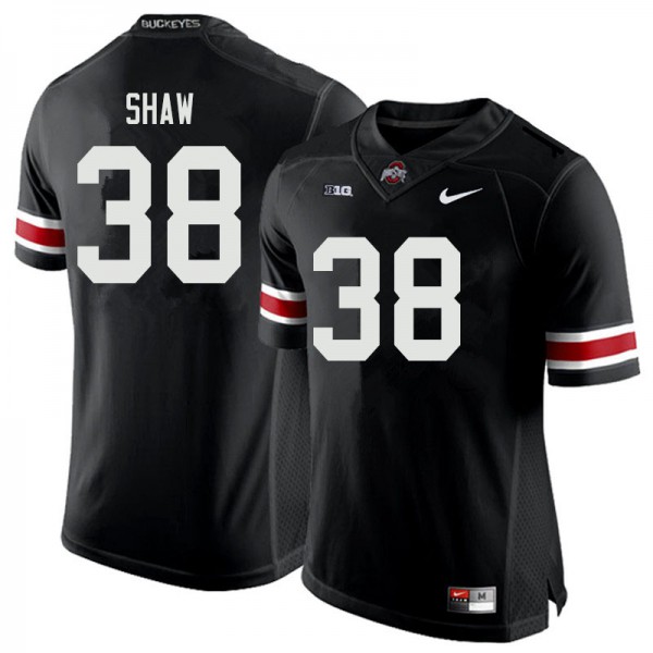 Ohio State Buckeyes #38 Bryson Shaw Men Stitched Jersey Black OSU69134